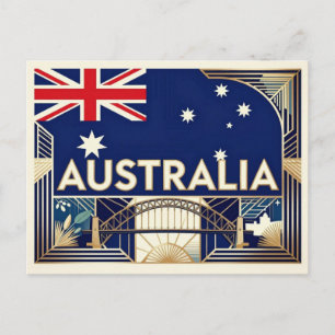 Carte Postale Drapeau de l'Australie Luxe Identité Nationale