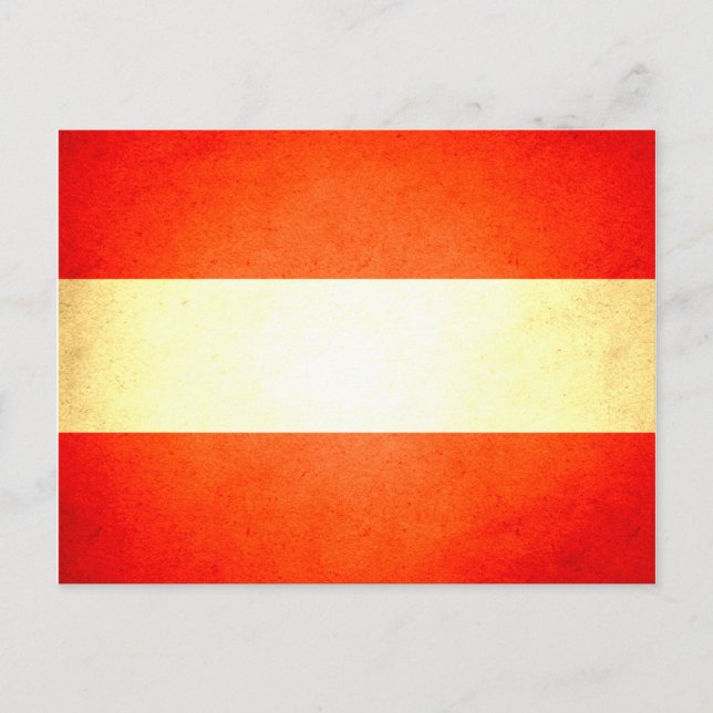 Carte Postale Drapeau de l'Autriche (Devant)