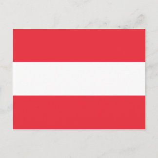 Carte Postale Drapeau de l'Autriche