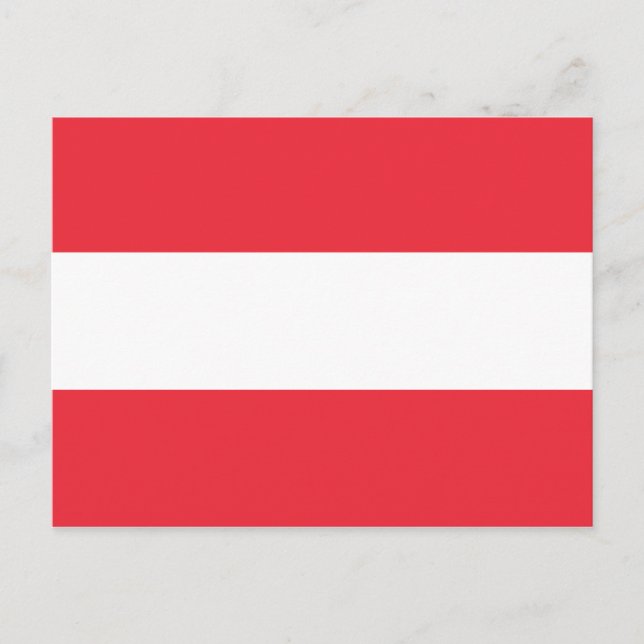 Carte Postale Drapeau de l'Autriche (Devant)