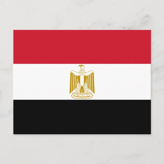 Carte Postale Drapeau de l'Égypte (Devant)