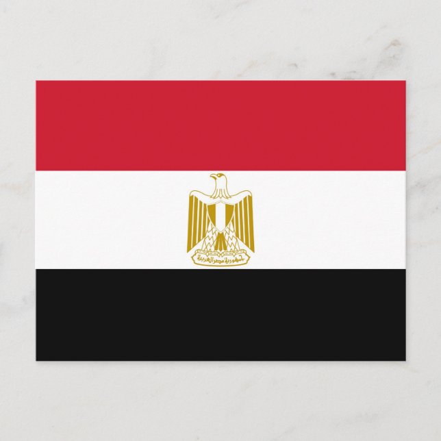 Carte Postale Drapeau de l'Égypte (Devant)
