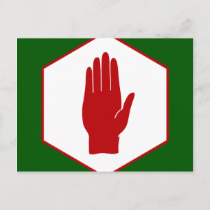 Carte Postale Drapeau de l'Emblem d'Irlande du Nord