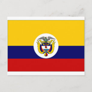 Carte Postale Drapeau de l'enseigne navale colombienne