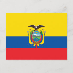 Carte Postale Drapeau de l'Équateur