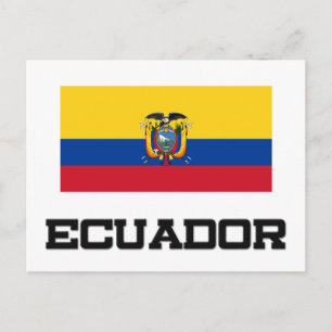 Carte Postale Drapeau de l'Équateur