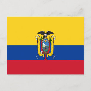 Carte Postale Drapeau de l'Équateur