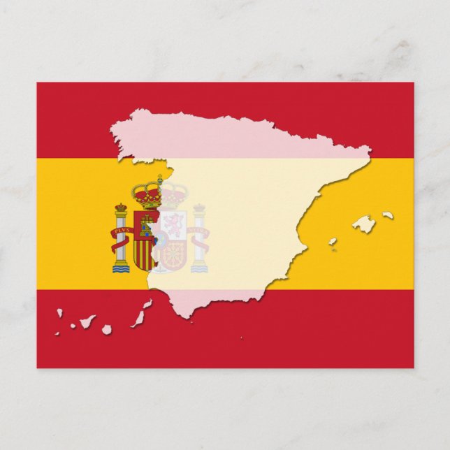 Carte postale drapeau de l'Espagne (Devant)