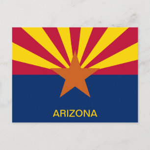 Carte Postale Drapeau de l'État d'Arizona