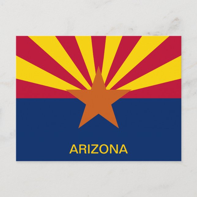 Carte Postale Drapeau de l'État d'Arizona (Devant)