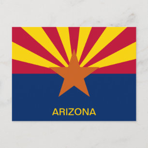 Carte Postale Drapeau de l'État d'Arizona