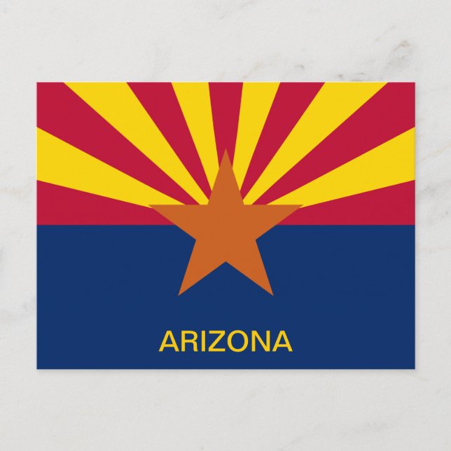 Carte Postale Drapeau de l'État d'Arizona (Devant)