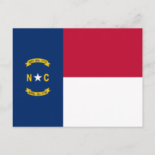 Carte Postale Drapeau de l'État de Caroline du Nord