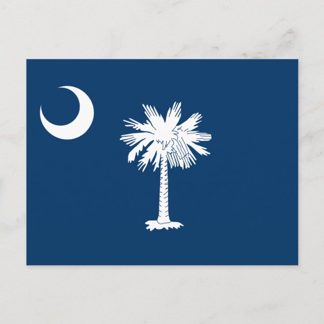 Carte Postale Drapeau de l'État de Caroline du Sud (Devant)