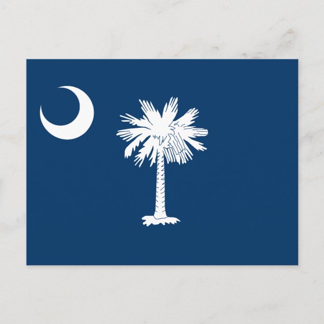 Carte Postale Drapeau de l'État de Caroline du Sud (Devant)