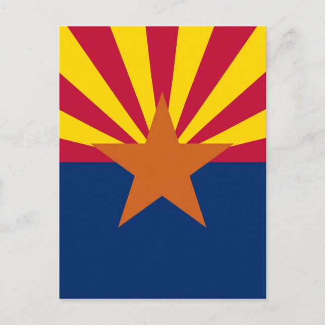 Carte Postale Drapeau de l'État de l'Arizona (Devant)