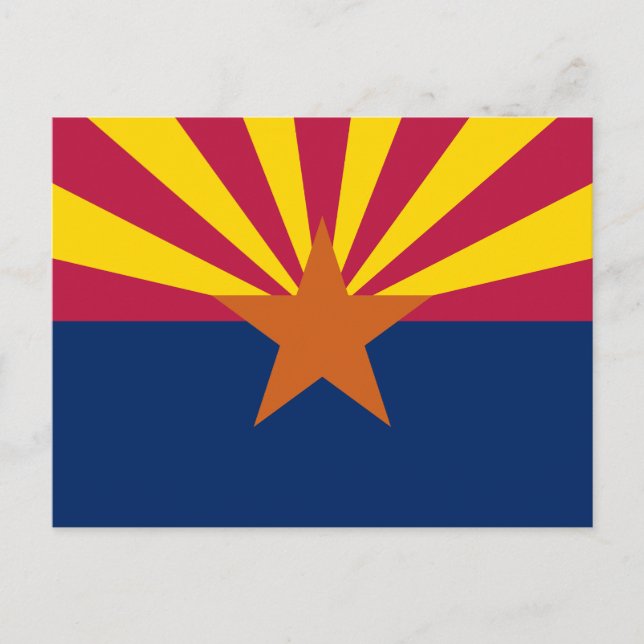 Carte Postale Drapeau de l'État de l'Arizona (Devant)