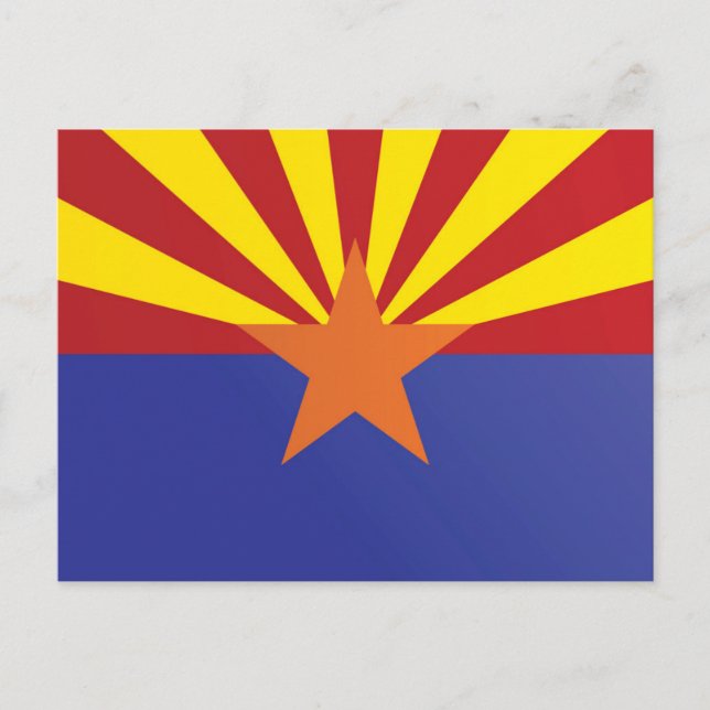 Carte Postale Drapeau de l'État de l'Arizona, États-Unis (Devant)