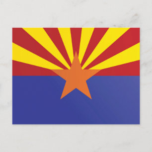 Carte Postale Drapeau de l'État de l'Arizona, États-Unis