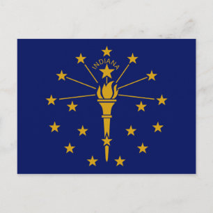 Carte Postale Drapeau de l'État de l'Indiana