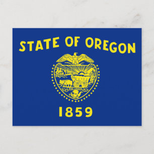 Carte Postale Drapeau de l'État de l'Oregon