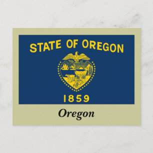 Carte Postale Drapeau de l'État de l'Oregon