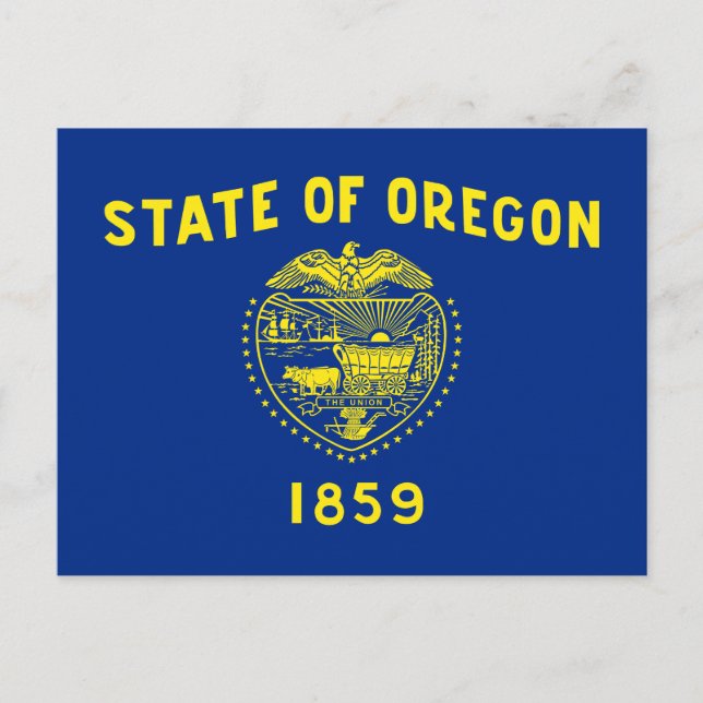 Carte Postale Drapeau de l'État de l'Oregon (Devant)
