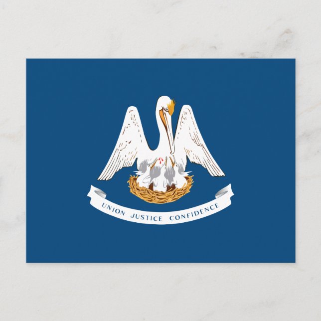 Carte Postale Drapeau de l'État de Louisiane (Devant)
