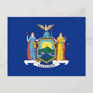 Carte Postale Drapeau de l'État de New York