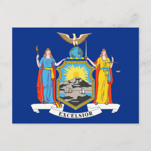 Carte Postale Drapeau de l'État de New York