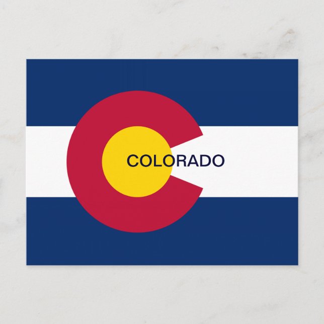 Carte Postale Drapeau de l'État du Colorado (Devant)