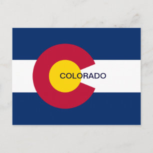 Carte Postale Drapeau de l'État du Colorado