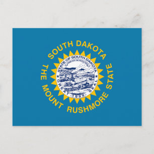 Carte Postale Drapeau de l'État du Dakota du Sud