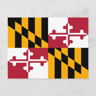 Carte Postale Drapeau de l'État du Maryland