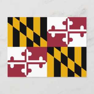 Carte Postale Drapeau de l'État du Maryland