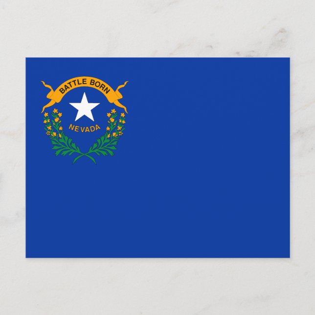 Carte Postale Drapeau de l'État du Nevada (Devant)