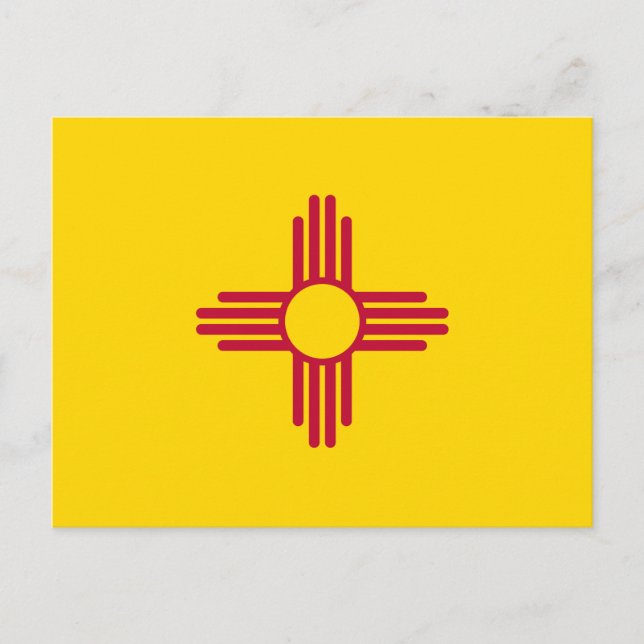 Carte Postale Drapeau de l'État du Nouveau-Mexique (Devant)