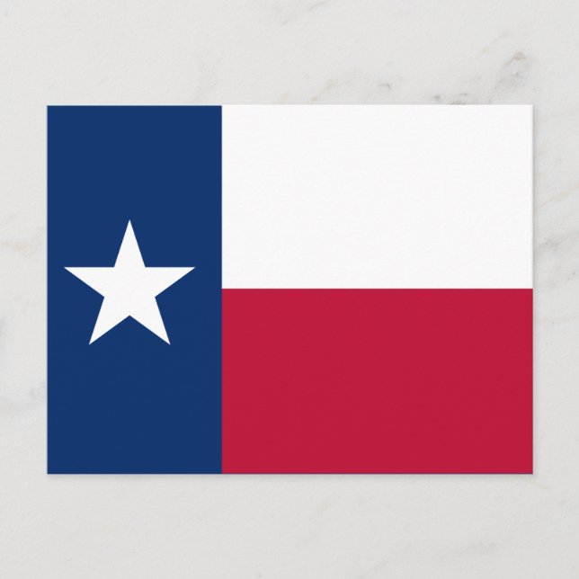 Carte Postale Drapeau de l'État du Texas (Devant)