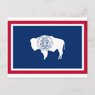 Carte Postale Drapeau de l'État du Wyoming