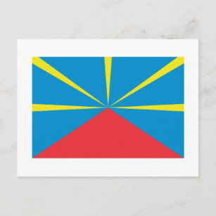 Carte Postale Drapeau de l'île de la Réunion