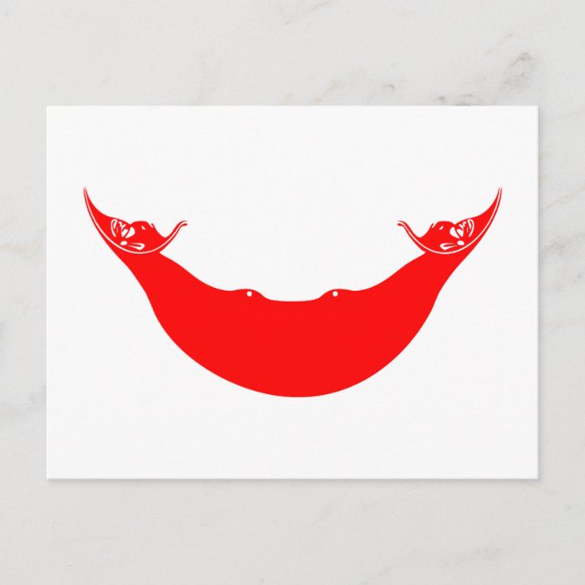 Carte Postale Drapeau de l'île de Pâques (Devant)