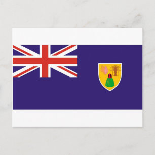 Carte Postale Drapeau de l'île de Turks and Caicos