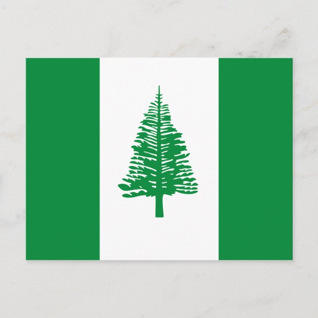 Carte Postale Drapeau de l'île Norfolk (Devant)