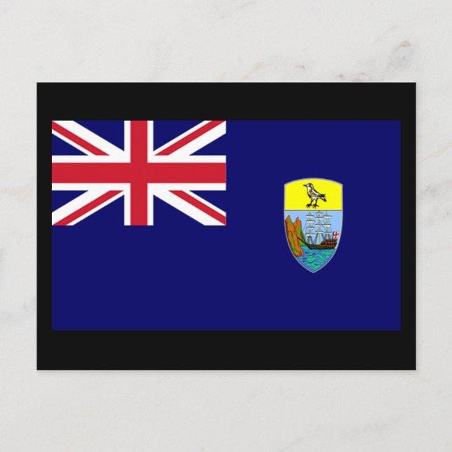 Carte Postale Drapeau de l'île Sainte-Hélène (Devant)