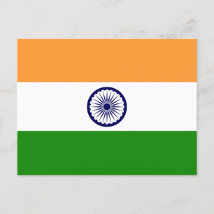 Carte Postale Drapeau de l'Inde