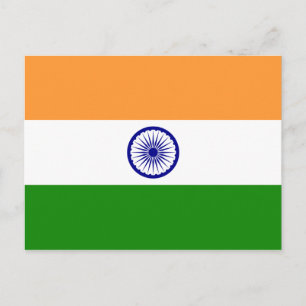 Carte Postale Drapeau de l'Inde