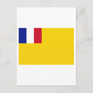 Carte Postale Drapeau de l'Indochine française (1887-1954)