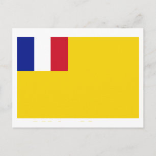 Carte Postale Drapeau de l'Indochine française (1887-1954)