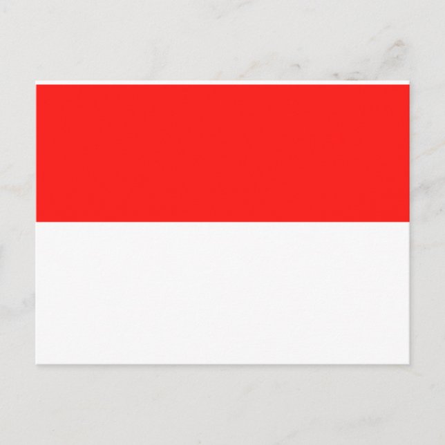 Carte Postale Drapeau de l'Indonésie (Devant)