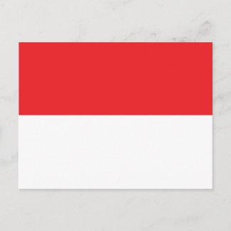 Carte Postale Drapeau de l'Indonésie